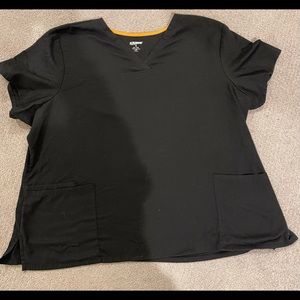 ScrubStar Black Scrub Top Size 3XL